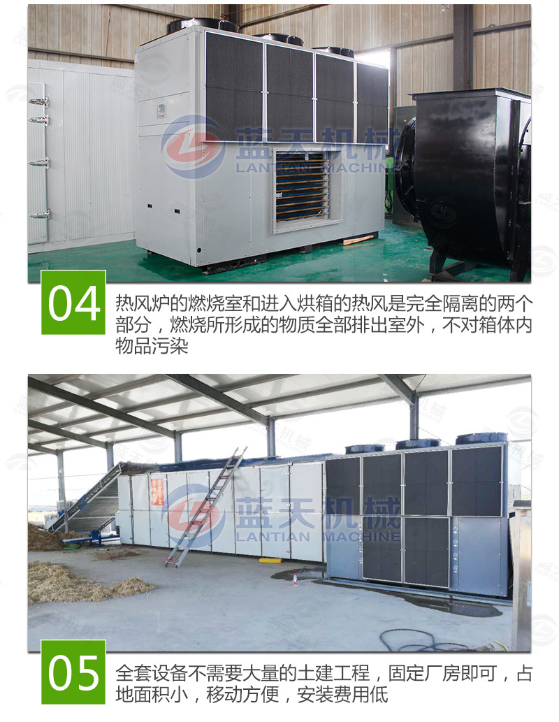 蘿卜條網帶烘干機特點