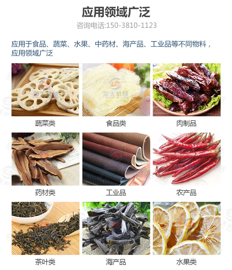 檸檬片網帶烘干機應用領域