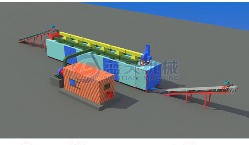 花生網帶式烘干機工作原理